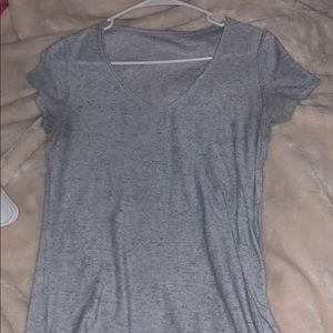 High low grey tshirt